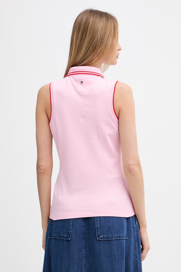Oblečenie Tommy Hilfiger top dámsky SUMMER WW0WW49561 ružová