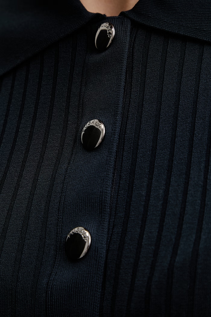 Fusalp polo pentru femei, cu vâscoză VERA F1114 bleumarin