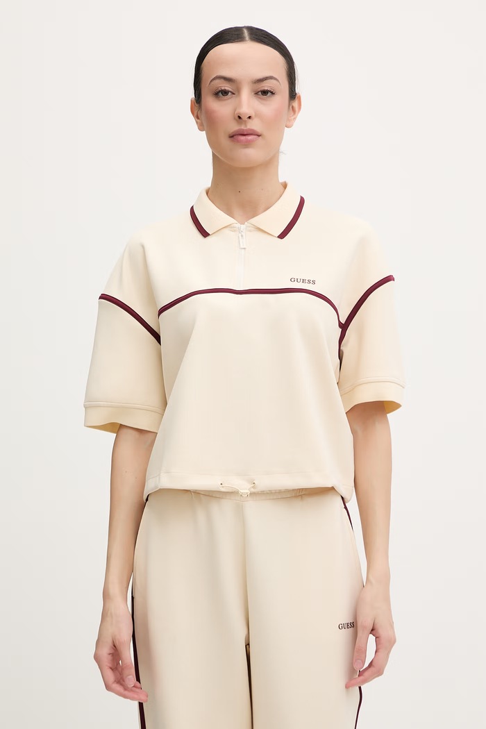 Guess polo tričko dámske JASMINE béžová V6GP01.K2945