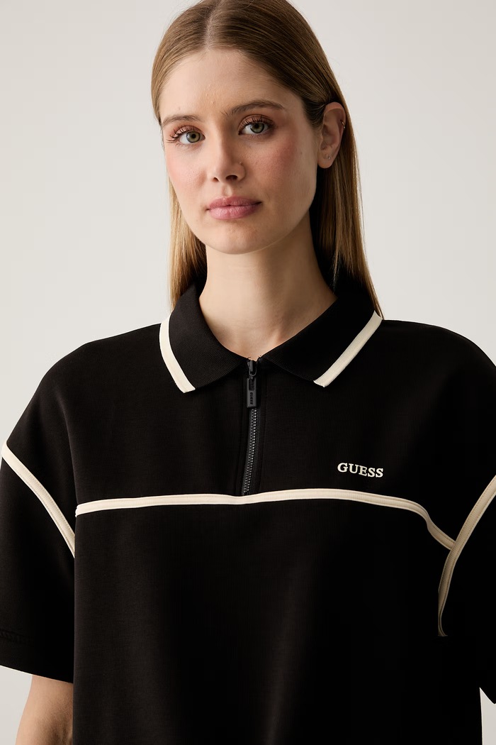Guess polo tričko dámske JASMINE čierna V6GP01.K2945