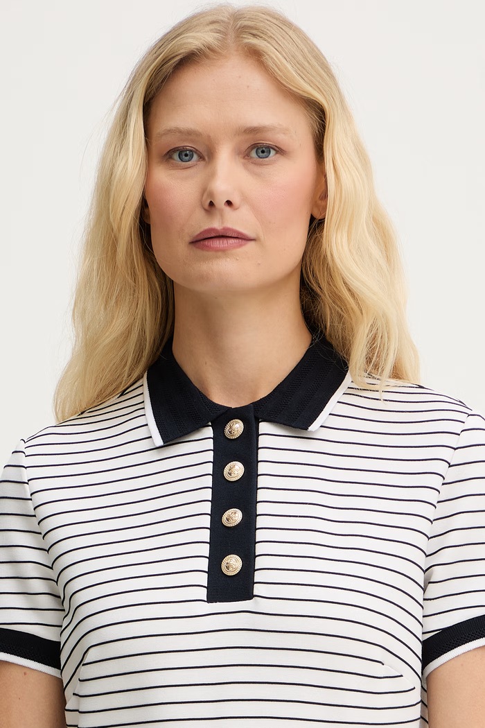 Guess polo tričko dámske ALPHONSINE biela W6GP17.K2946
