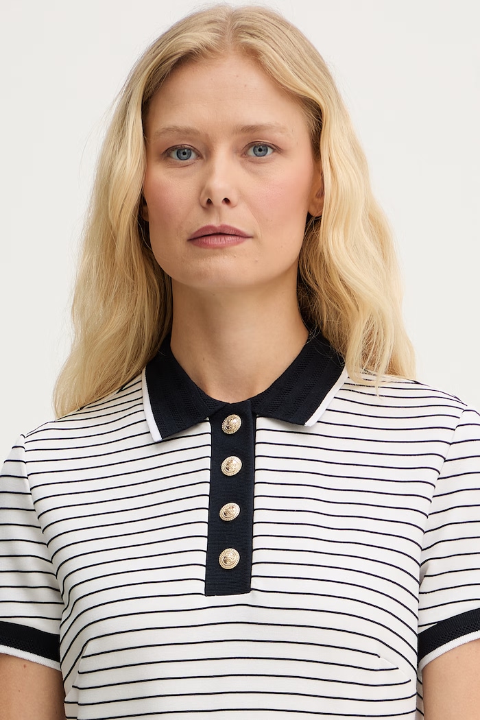 Guess polo tričko dámske ALPHONSINE biela W6GP17.K2946
