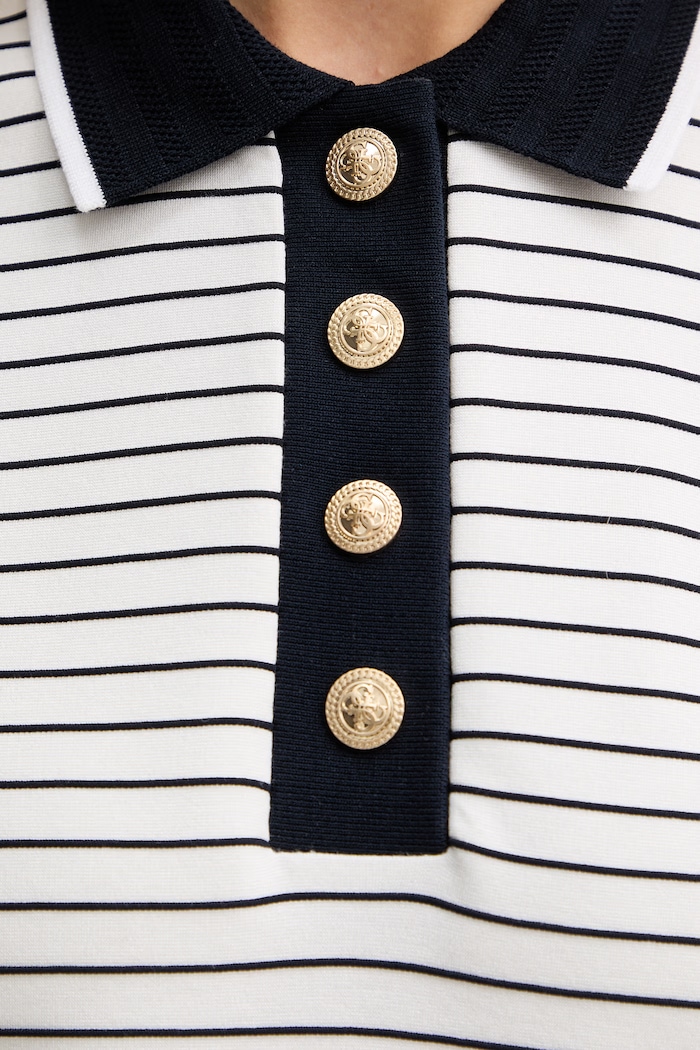 Guess polo tričko dámske ALPHONSINE W6GP17.K2946 biela