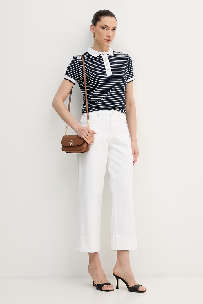 Guess polo tričko dámske ALPHONSINE W6GP17.K2946 tmavomodrá SS26