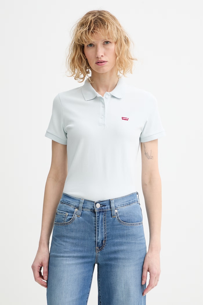Levi's tricou polo LEVIS HM POLO imprimeu albastru 52599.0090