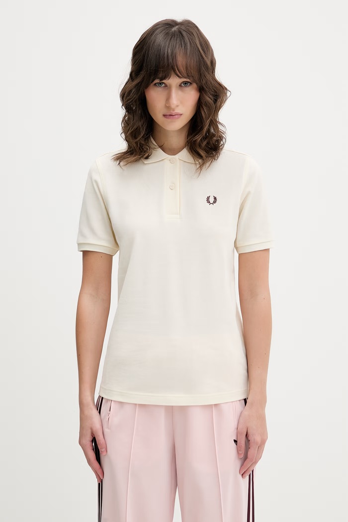Bavlnené polo tričko Fred Perry regular béžová G6000