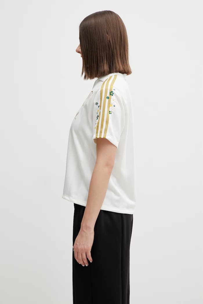 adidas Originals тениска с яка дамска KF3309 бежов SS26