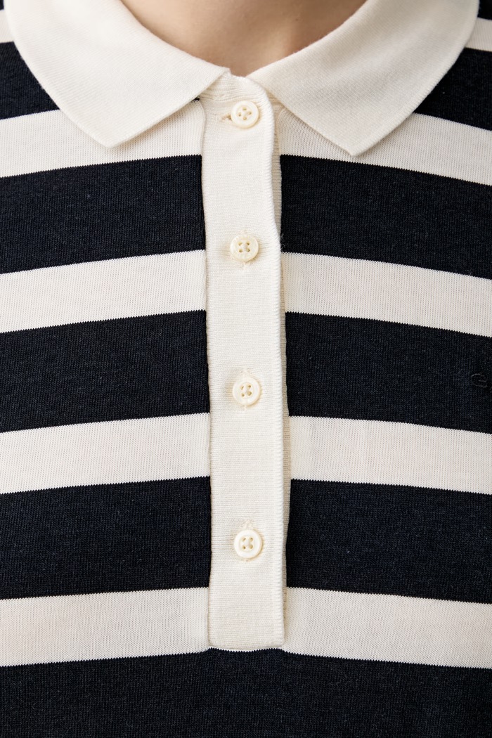 Gant polo damskie z lyocellem 4201472 granatowy