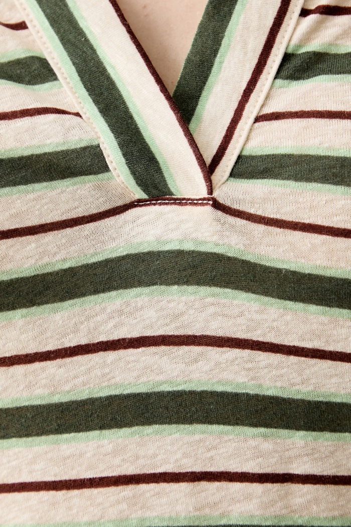 United Colors of Benetton polo pentru femei cu in 35LYD301E verde