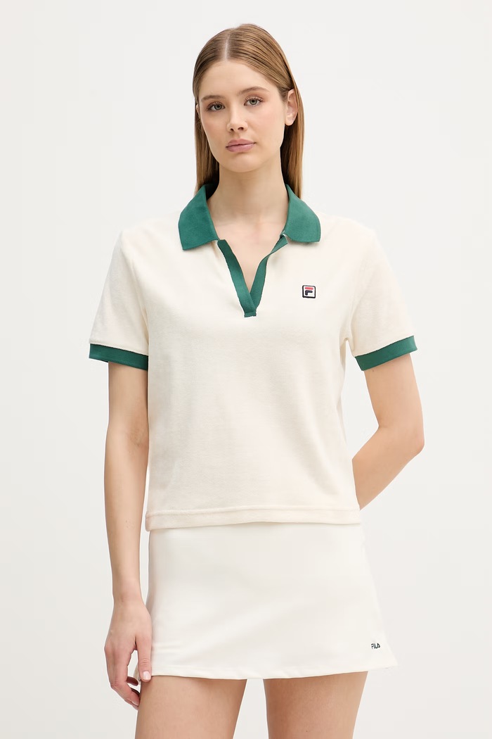 Fila polo tričko dámske bavlnené BELFORT béžová FAW1281