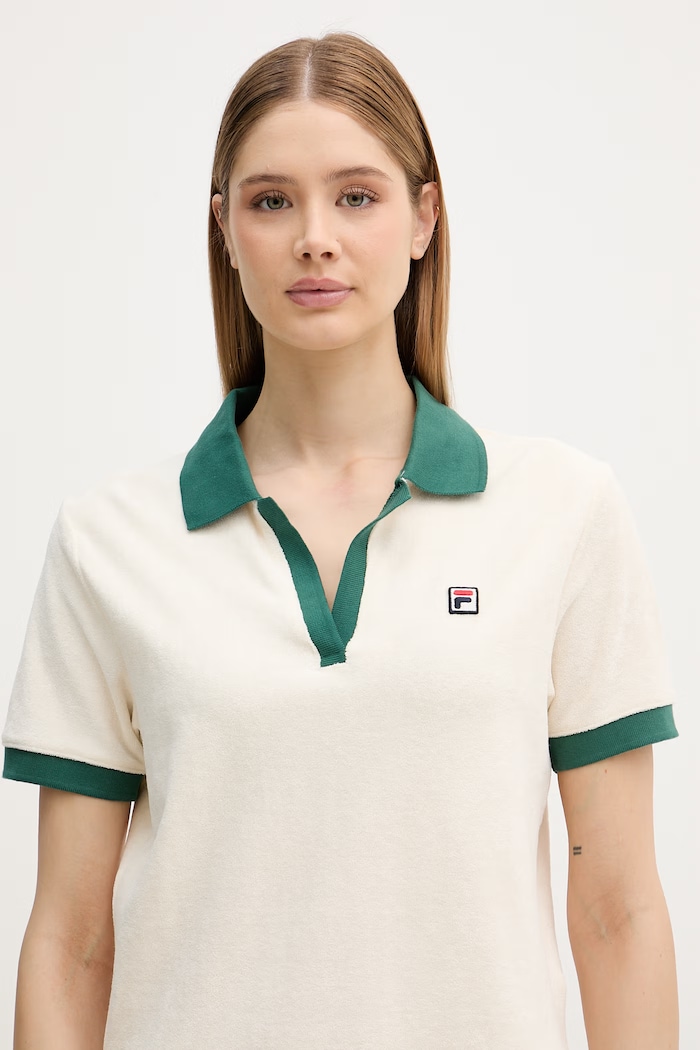 Fila polo tričko dámske bavlnené BELFORT béžová FAW1281