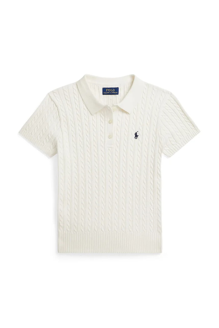 Polo Ralph Lauren polo bawełniane dziecięce bawełna biały 313935002501