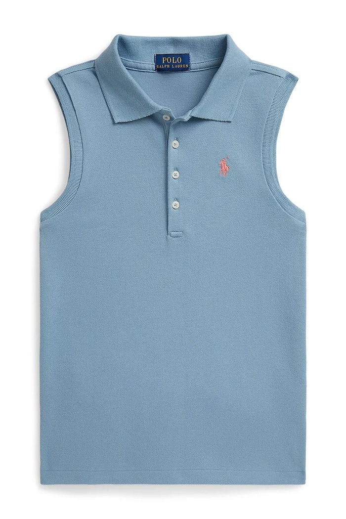 Polo Ralph Lauren polo tričko detské bavlnené modrá 313965074001