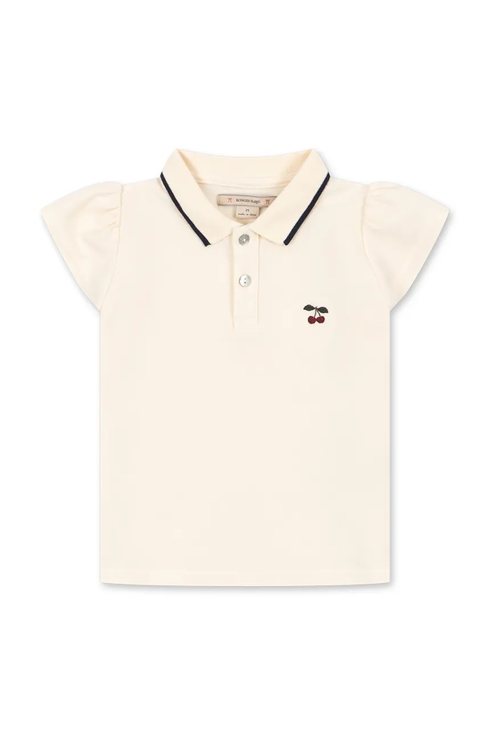 Konges Sløjd póló gyerek FLORITA POLO SHIRT OCS KS105381.PPY2 bézs SS26