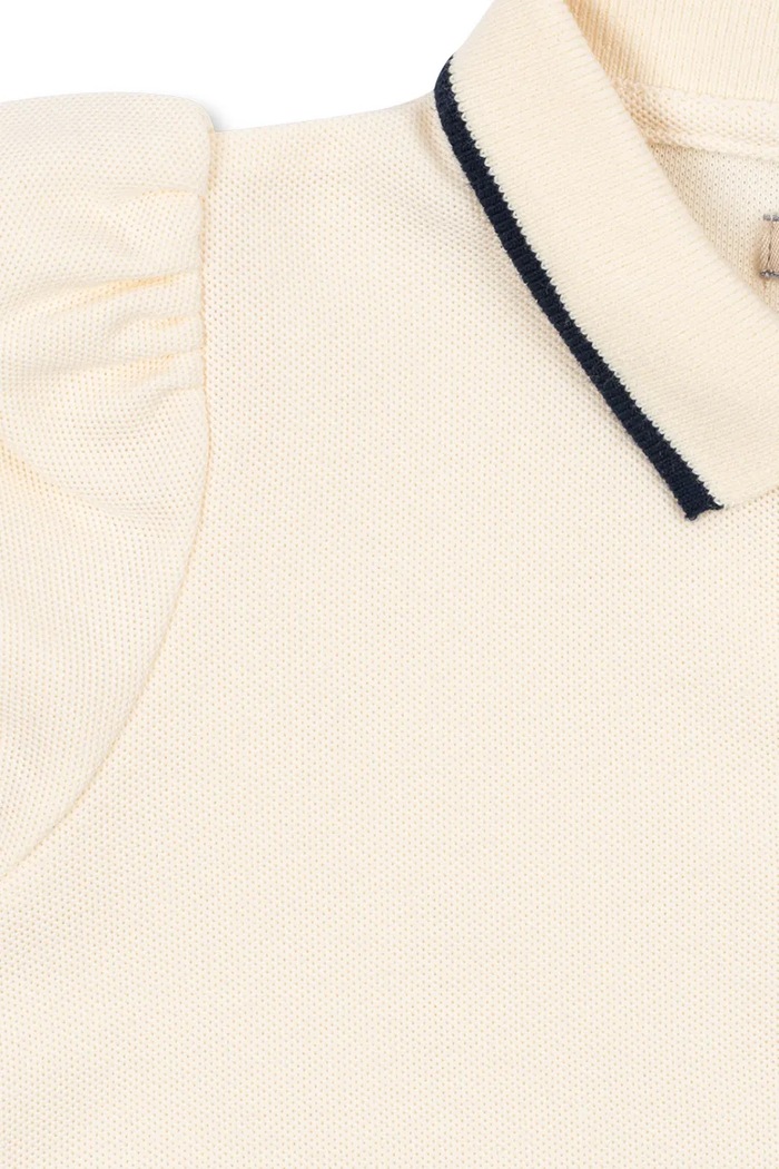 Konges Sløjd póló gyerek FLORITA POLO SHIRT OCS bézs KS105381.PPY2