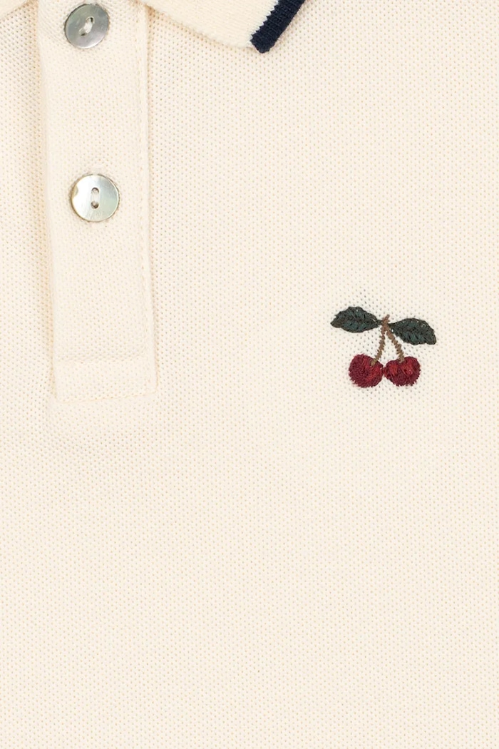 Konges Sløjd póló gyerek FLORITA POLO SHIRT OCS KS105381.PPY2 bézs