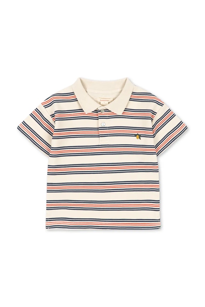Konges Sløjd tricouri polo din bumbac pentru copii SPOTTY SS POLO GOTS KS105090.PPY2 multicolor SS26