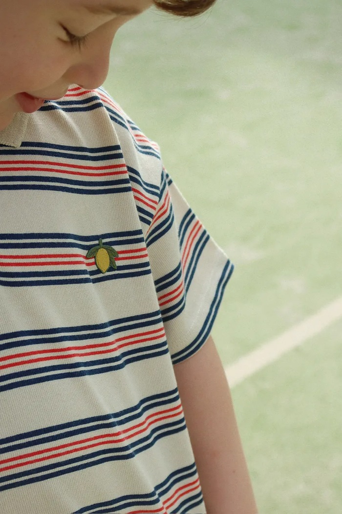 Konges Sløjd tricouri polo din bumbac pentru copii SPOTTY SS POLO GOTS KS105090.PPY2