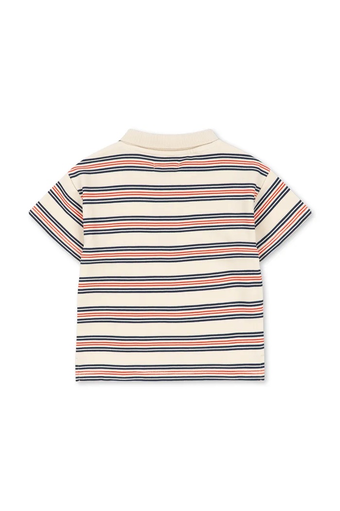 Băieți Konges Sløjd tricouri polo din bumbac pentru copii SPOTTY SS POLO GOTS KS105090.PPY2 multicolor