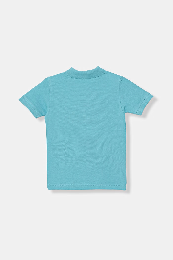 United Colors of Benetton polo dziecięce bawełniane 3089G3008.P.Stagionale niebieski SS26