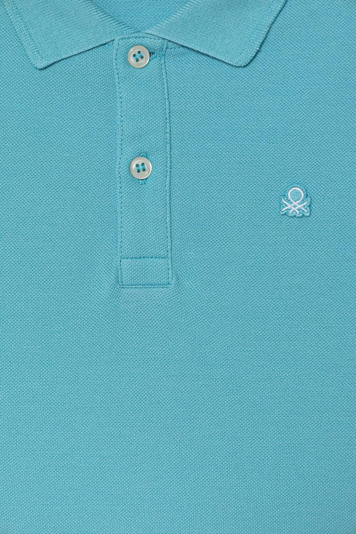 Chłopiec United Colors of Benetton polo dziecięce bawełniane 3089G3008.P.Stagionale niebieski