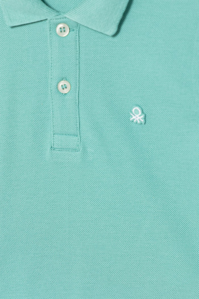Chłopiec United Colors of Benetton polo dziecięce bawełniane 3089G3008.P.Stagionale turkusowy