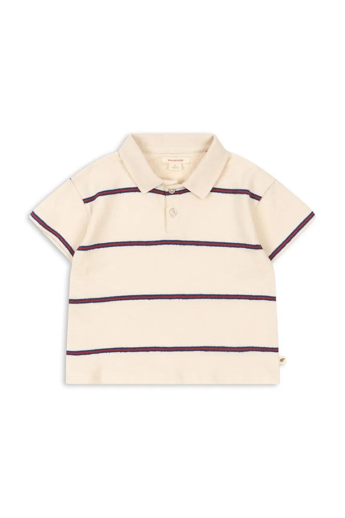 Konges Sløjd polo tričko detské TRIO POLO GOTS béžová KS105557.PPY2