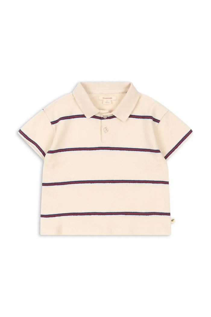 Konges Sløjd polo tričko detské TRIO POLO GOTS béžová KS105557.PPY2
