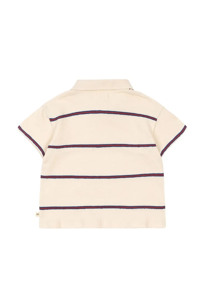 Konges Sløjd polo tričko detské TRIO POLO GOTS KS105557.PPY2 béžová SS26