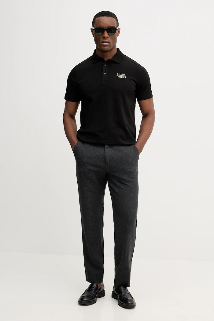 Karl Lagerfeld tricou polo 561235.745024 negru SS26