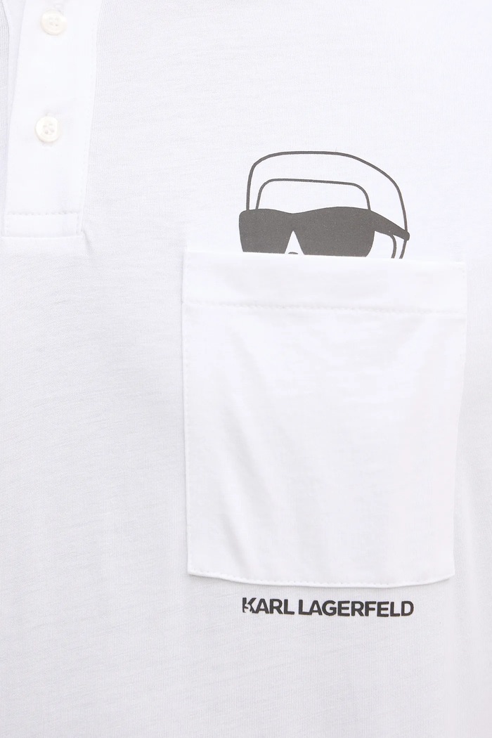Karl Lagerfeld polo de bumbac 561225.745127 alb