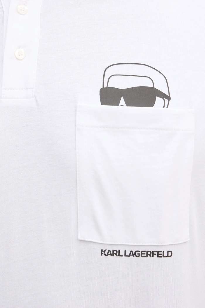 Karl Lagerfeld polo de bumbac 561225.745127 alb