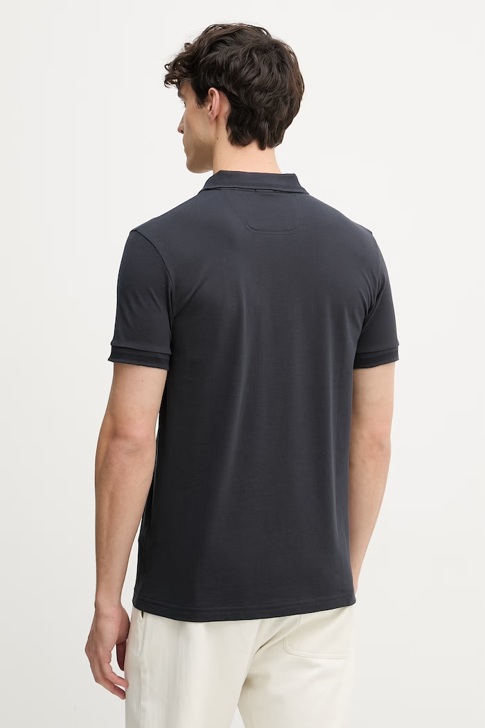 Îmbrăcăminte BOSS Green polo masculin din bumbac Pio 1 50554574 bleumarin