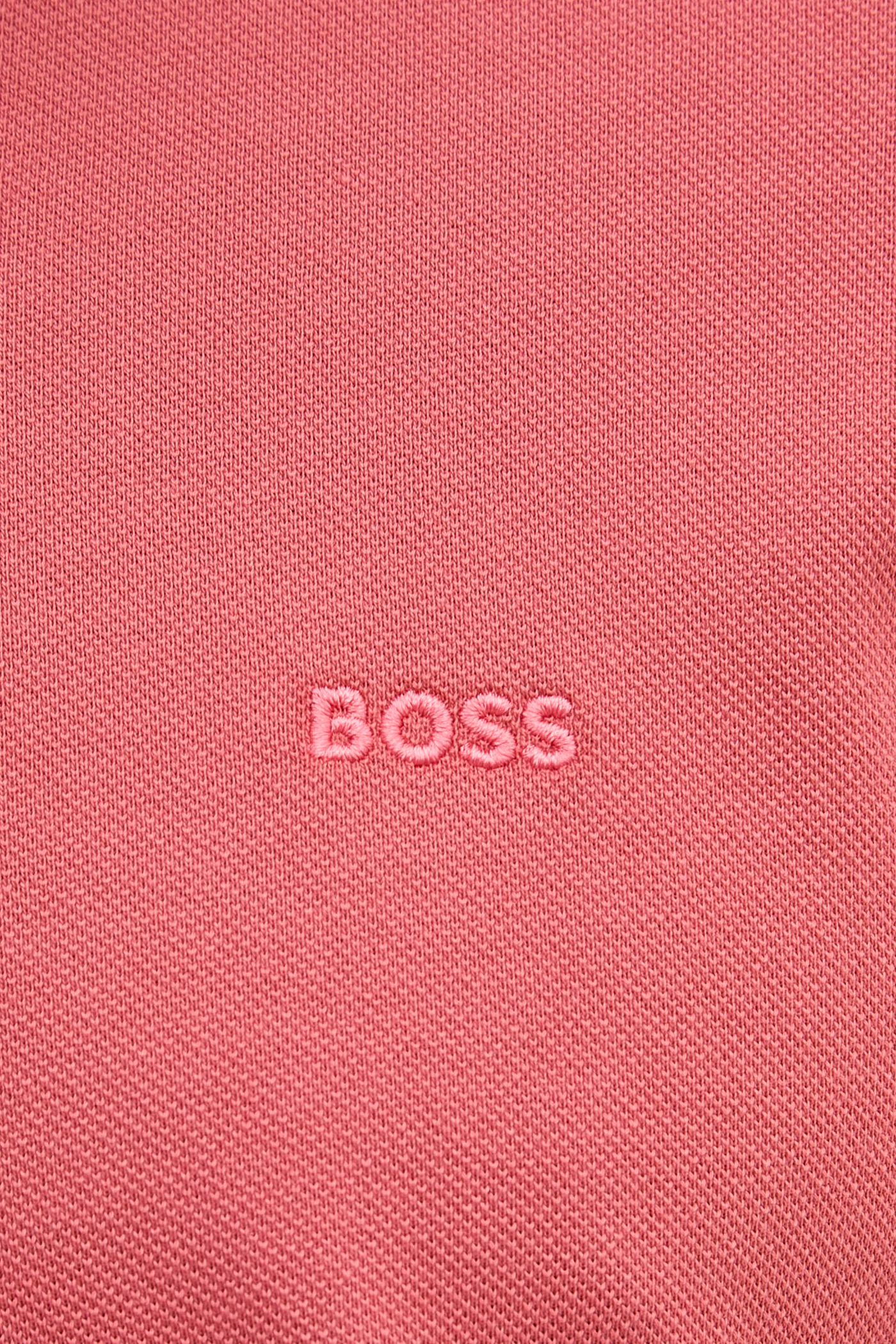 BOSS πόλο ανδρικό βαμβακερό Pallas 50553564 ροζ