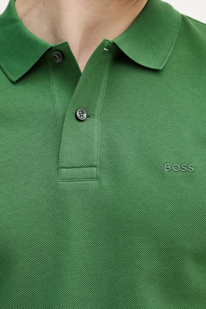 BOSS polo majica moška bombažna Pallas 50553564 zelena