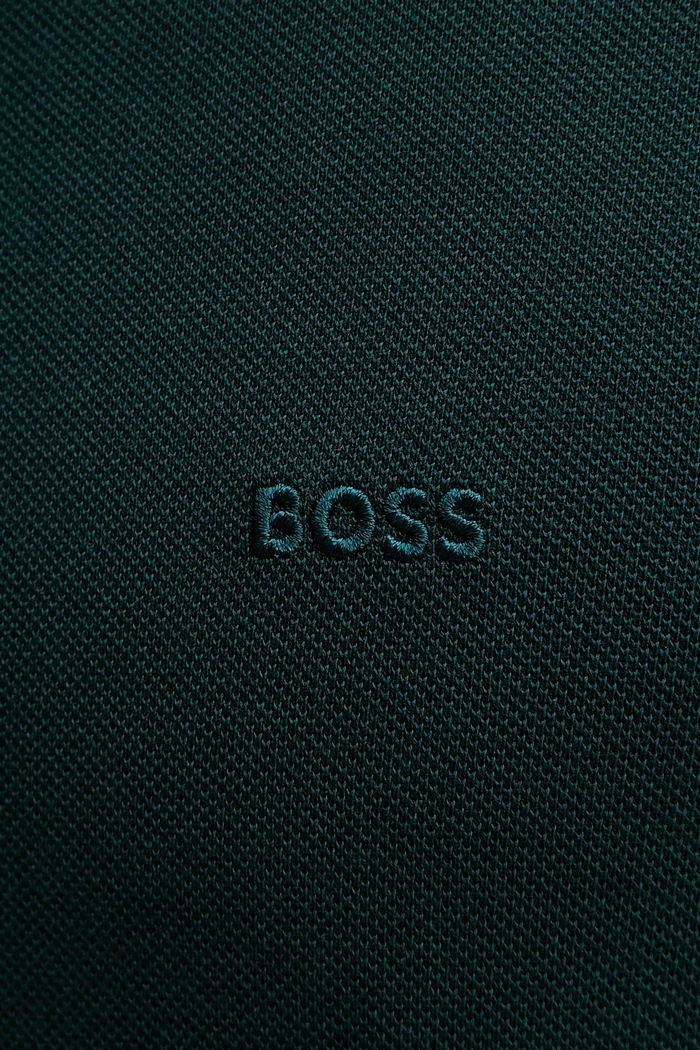 BOSS polo bărbătesc bumbac Pallas 50553564 verde