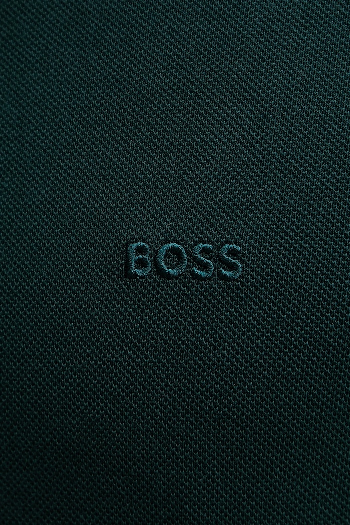BOSS polo bărbătesc bumbac Pallas 50553564 verde