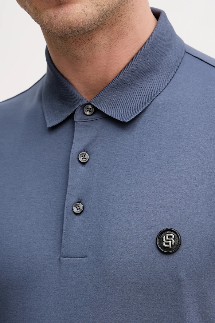 BOSS polo de bumbac C-Parris 01 50555829 albastru