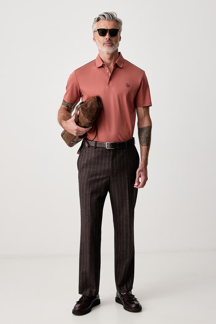 BOSS T-shirt ανδρικό βαμβακερό C-Parris 01 50555829 πορτοκαλί SS26