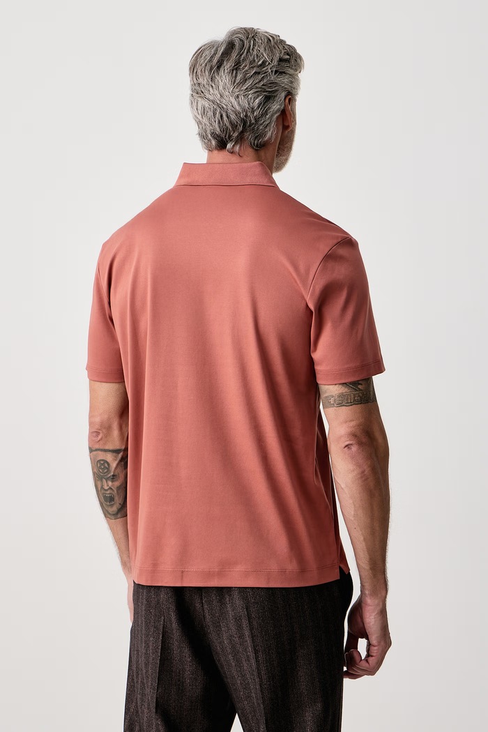 Ρούχα BOSS T-shirt ανδρικό βαμβακερό C-Parris 01 50555829 πορτοκαλί
