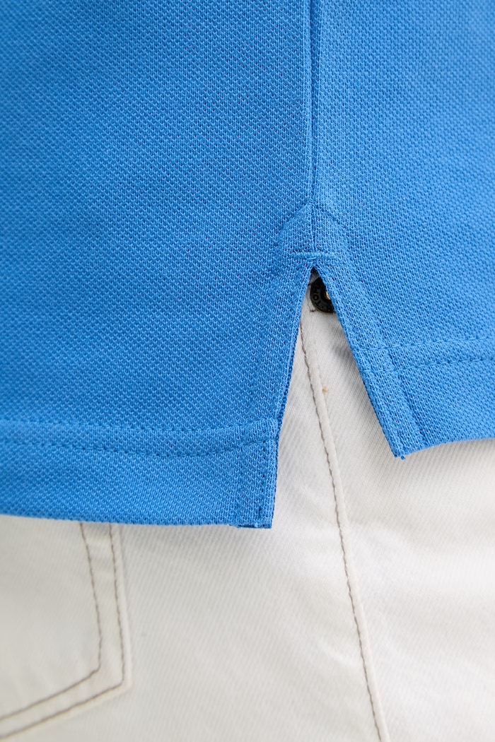Tommy Hilfiger polo tričko pánske bavlnené s elastanom MW0MW17770. modrá