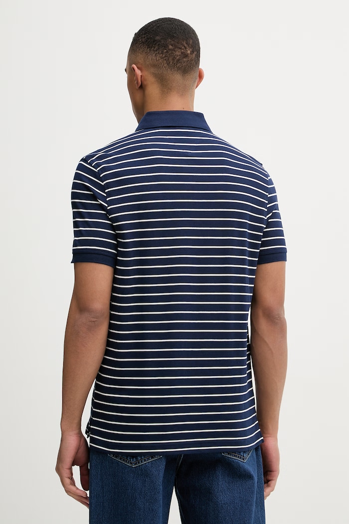 Oblečenie Tommy Hilfiger polo tričko pánske bavlnené s elastanom MW0MW17770. tmavomodrá