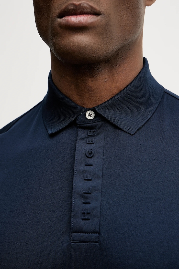 Bombažen polo Tommy Hilfiger MW0MW41611 mornarsko modra