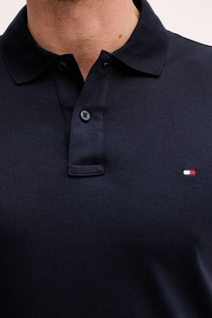 Βαμβακερό μπλουζάκι πόλο Tommy Hilfiger MW0MW41612 σκούρο μπλε