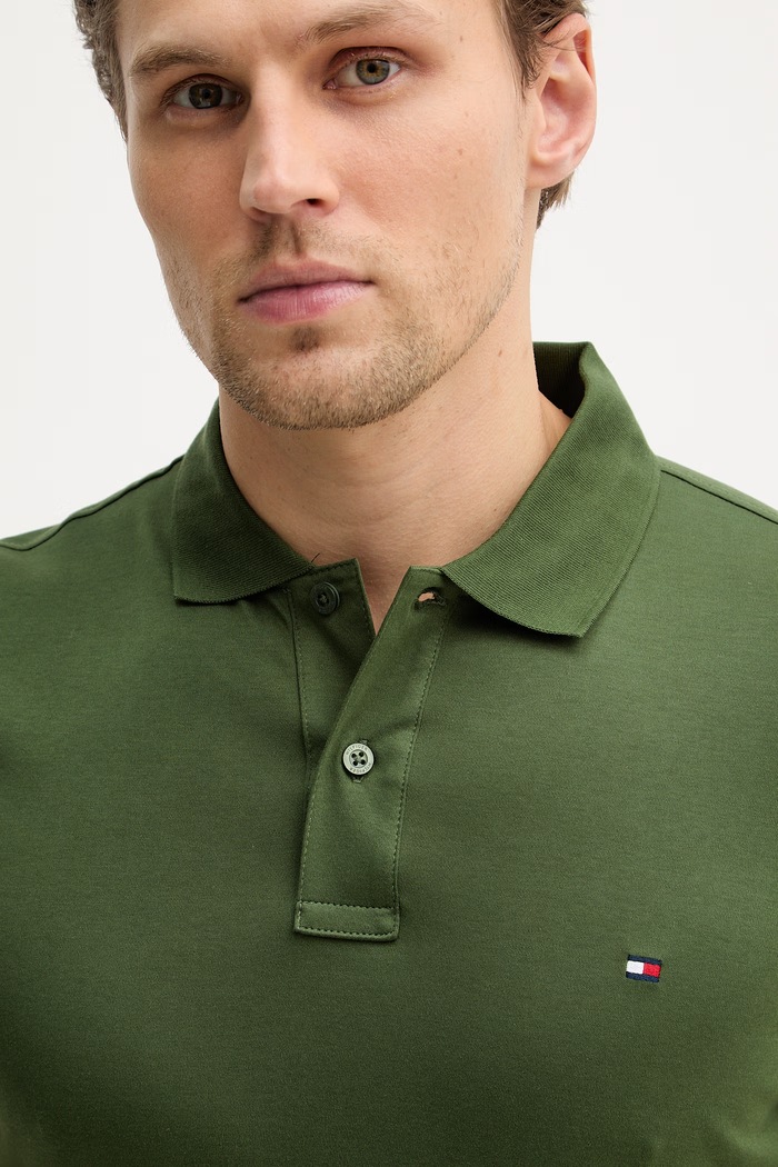 Ruházat Tommy Hilfiger pamut póló MW0MW41612 zöld