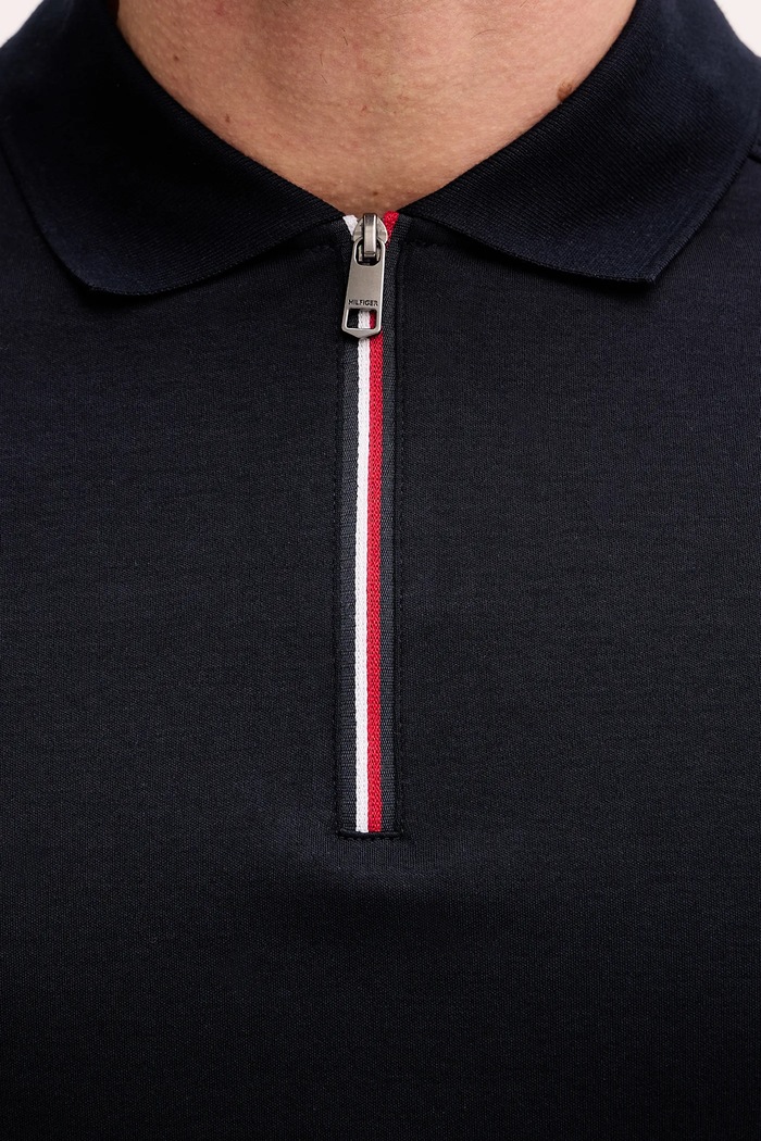 Βαμβακερό μπλουζάκι πόλο Tommy Hilfiger MW0MW41613 σκούρο μπλε