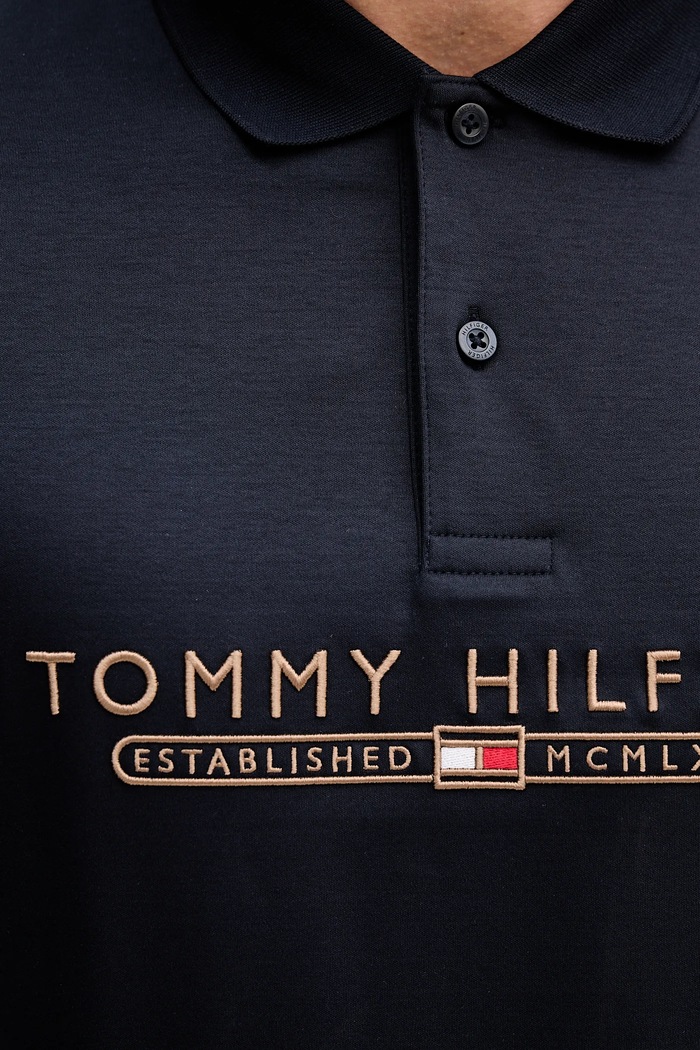 Polo tričko Tommy Hilfiger MW0MW41615 námořnická modř