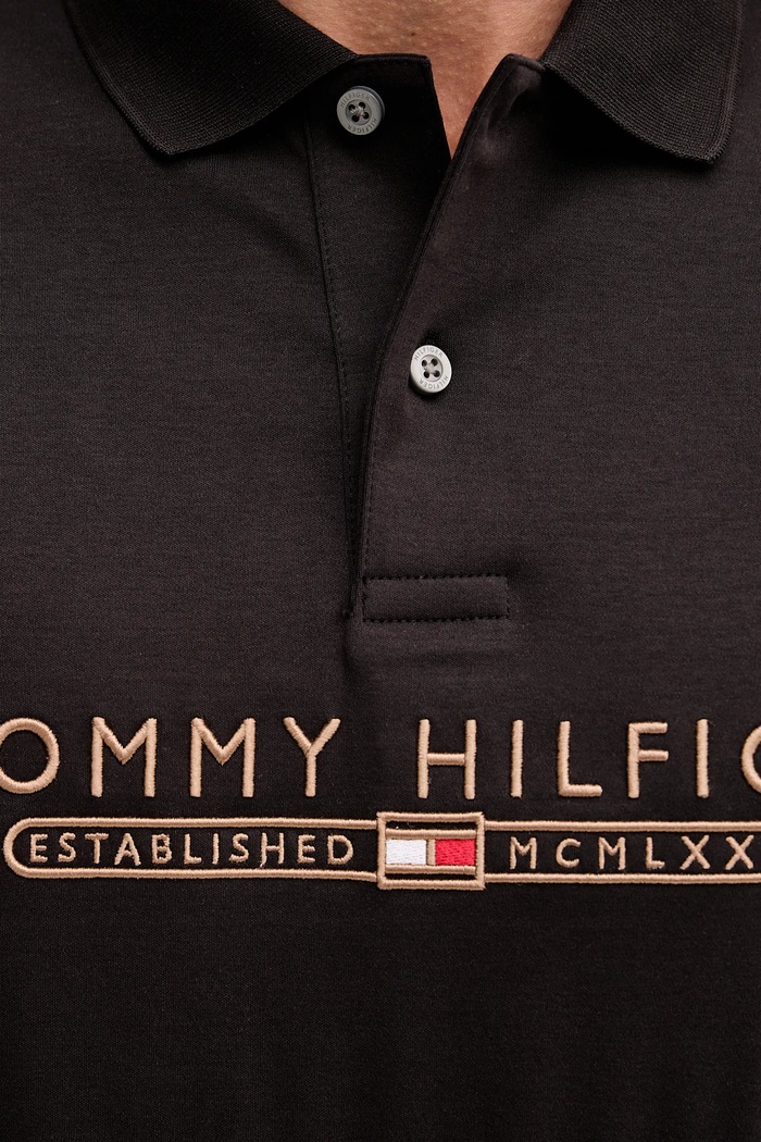 Πόλο Tommy Hilfiger MW0MW41615 μαύρο