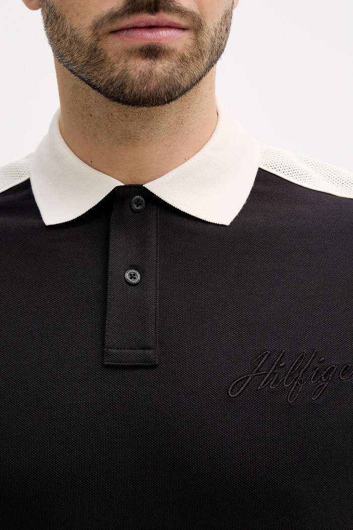 Tommy Hilfiger tricou polo MW0MW41622 negru