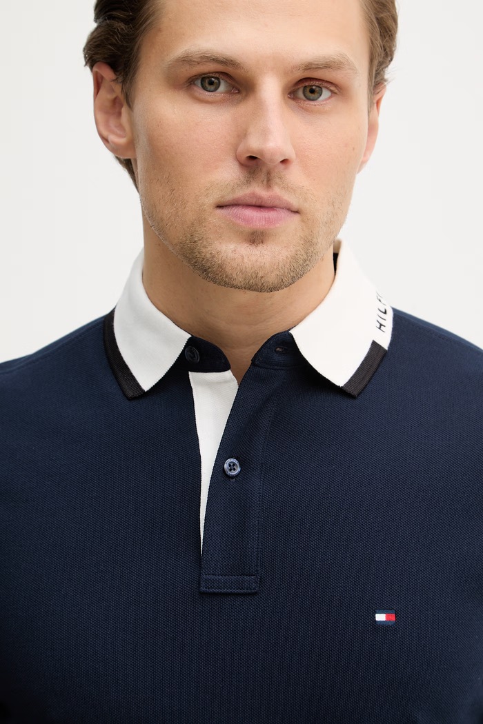 Polo majica Tommy Hilfiger mornarsko plava MW0MW41605